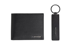 CK/Calvin Klein Grain Leather Wallet Men"s Black