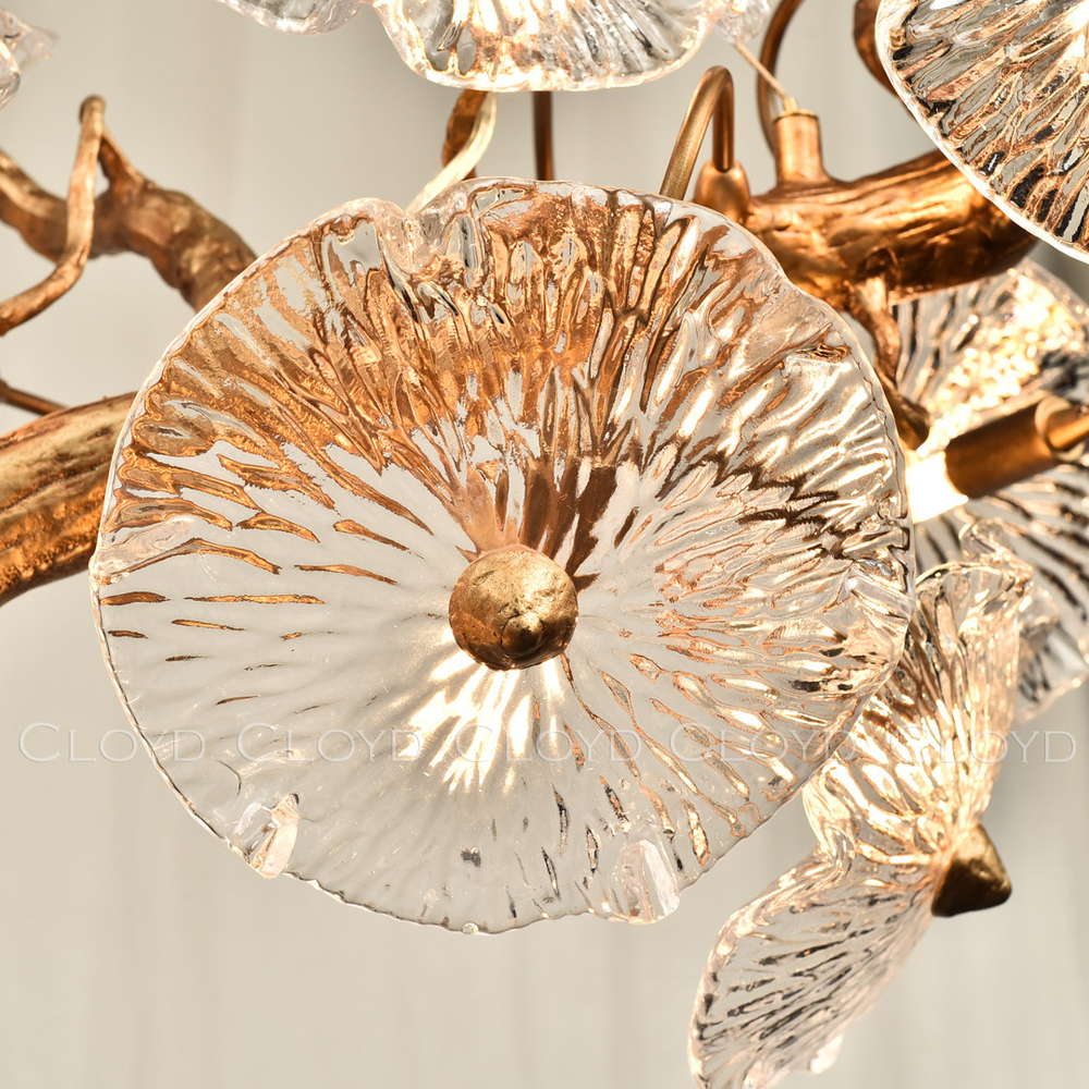 Люстра Cloyd MIMESIS C14 / шир. 130 см - латунь (арт.11095)