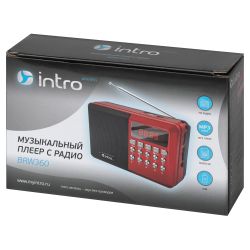 Портативная колонка Intro BRW360 bluetooth беспроводная акустическая черная
