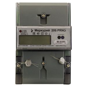 Счетчик электроэнергии  Меркурий 206 PRNO  кл.1.0/2.0. 5(60)A. 3*230 / 400  Инкотекс