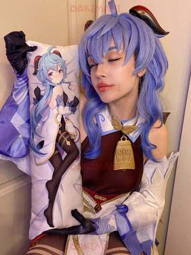 Мини дакимакура Гань Юй из Геншин Импакт | Genshin Impact арт. M0804, 60х20 см