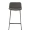 Барный стул Neo Soft 77 см, темно-серый, черные ножки