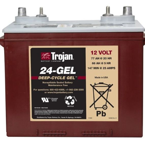 Тяговый гелевый аккумулятор Trojan 24-GEL