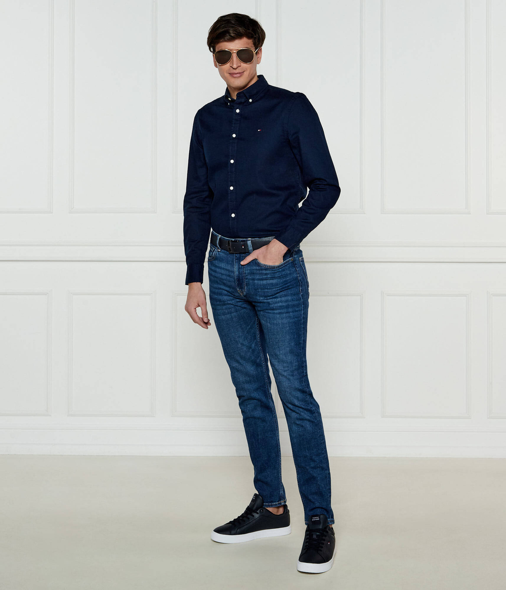 Рубашка FLEX DOBBY Tommy Hilfiger - темно-синий(MW0MW37578)