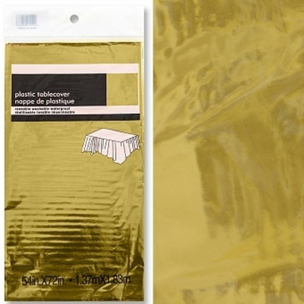 Скатерть одноразовая Золото Металлик 137*183 см.