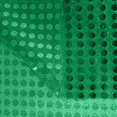 Трикотаж Пайетки, 61 гр/м2, 110 см, зелёный