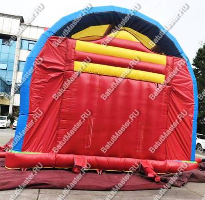 Надувной батут "Страна Сафария" с крышей и высокими горками 13*7*6 м