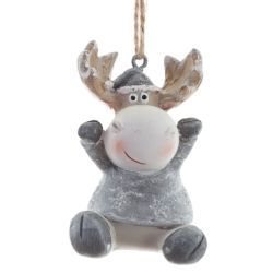 GAEM Фигурка декоративная подвесная "Олень", L4 W4 H5 см, 2в.