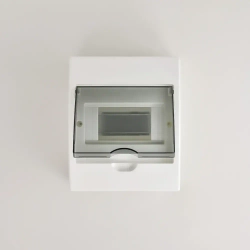 Бокс с прозр крышкой ЩРН-П-6 для наружной уст 6-х модульных устройств