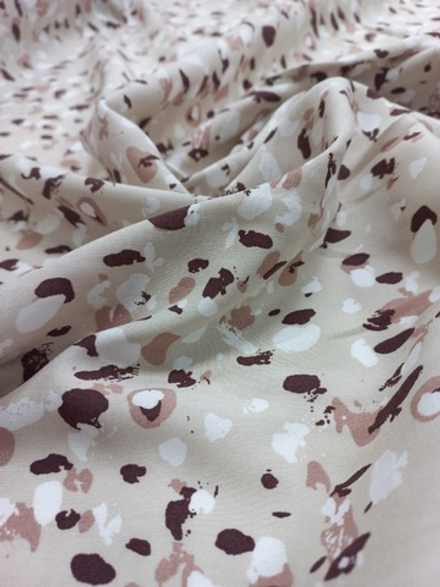 Штапель Пятна на песке/вискоза