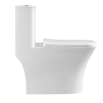 Унитаз-моноблок Azario Teano AZ-8621 с крышкой-сиденьем микролифт, белый