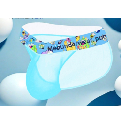 Мужские трусы танга голубые PUMP! MP298-17