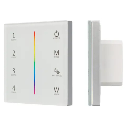 Панель Sens SMART-P22-RGBW White (12-24V, 4x3A, 2.4G) (Arlight, IP20 Пластик, 5 лет) 025168