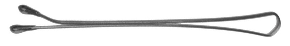 Невидимки прямые Dewal SLN60P-4/60, серебристые, 60мм (60шт)