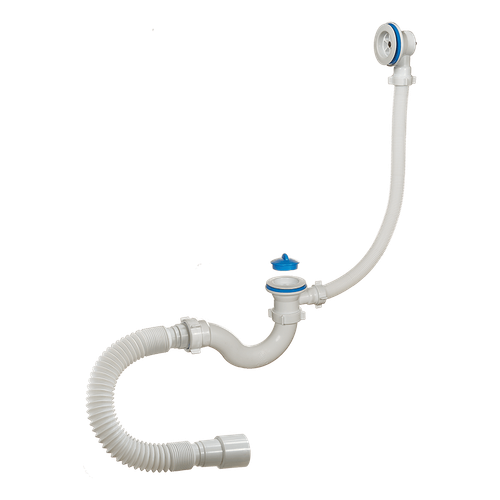 Сифон ОРИО для ванны 1 1/2"*40 с пласт. решеткой 70мм  А-70089