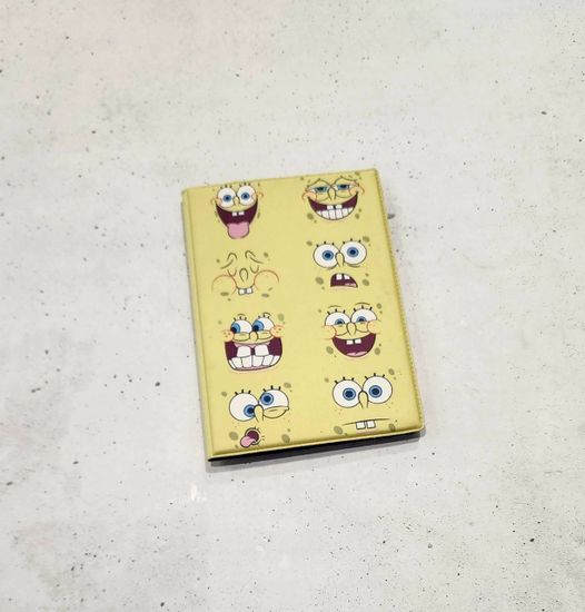 Обложка для паспорта и студенческого билета "Губка Боб"