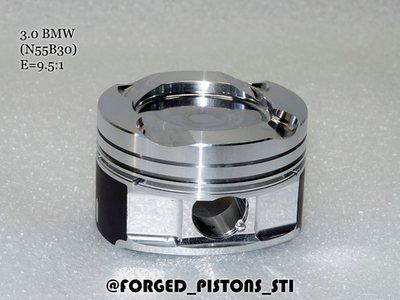 Поршни СТИ BMW 3,0l N55B30 (CR=9,5) кольца 1,5/1,5/2,0