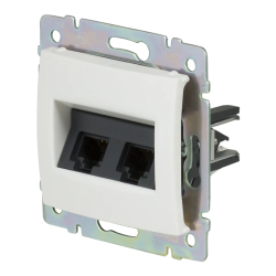 4131/4231 Розетка INT 2 поста 1 шт белая