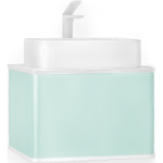 Тумба с раковиной Jorno Pastel 60 см Pas.01.58/P/BL бирюзовый бриз