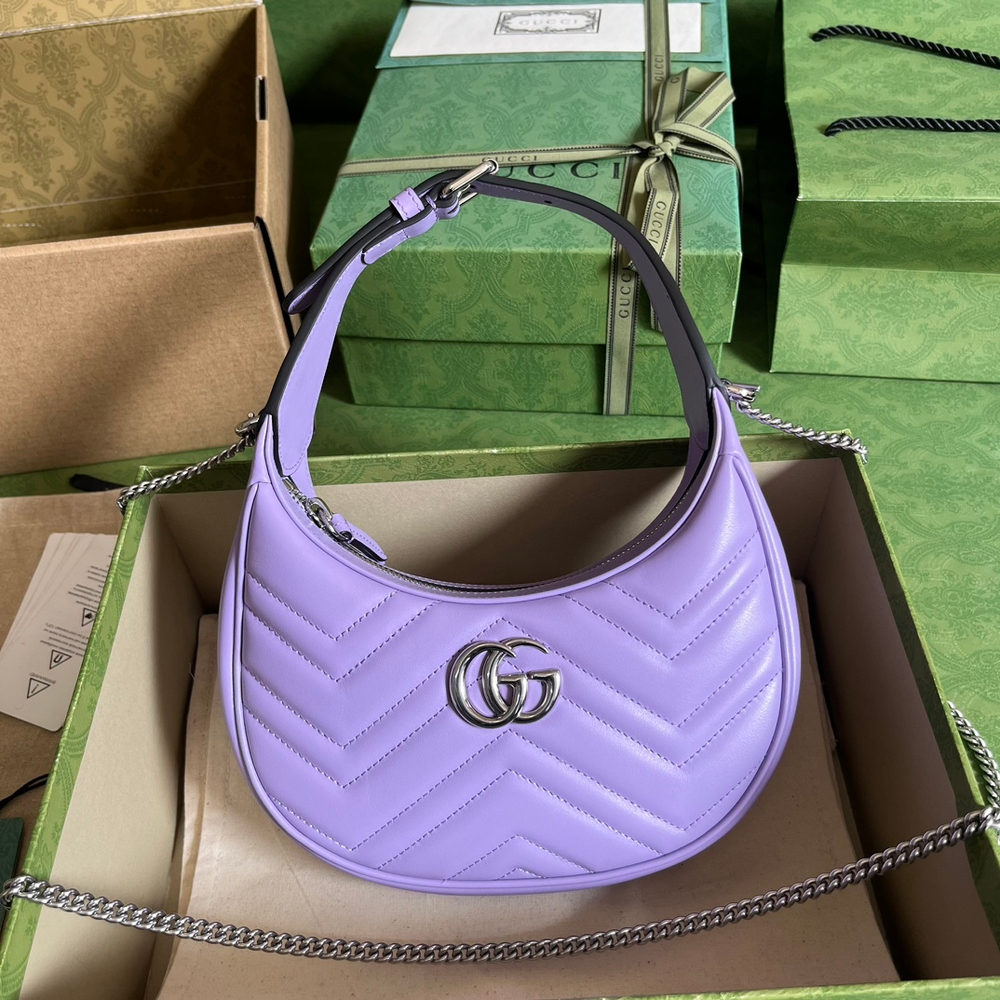 Gucci Marmont Half Moon Shaped Bag