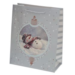 GAEM Пакет подарочный M (бумага 210г/м2, блок 12шт), L26 W12 H32 см, 4в.