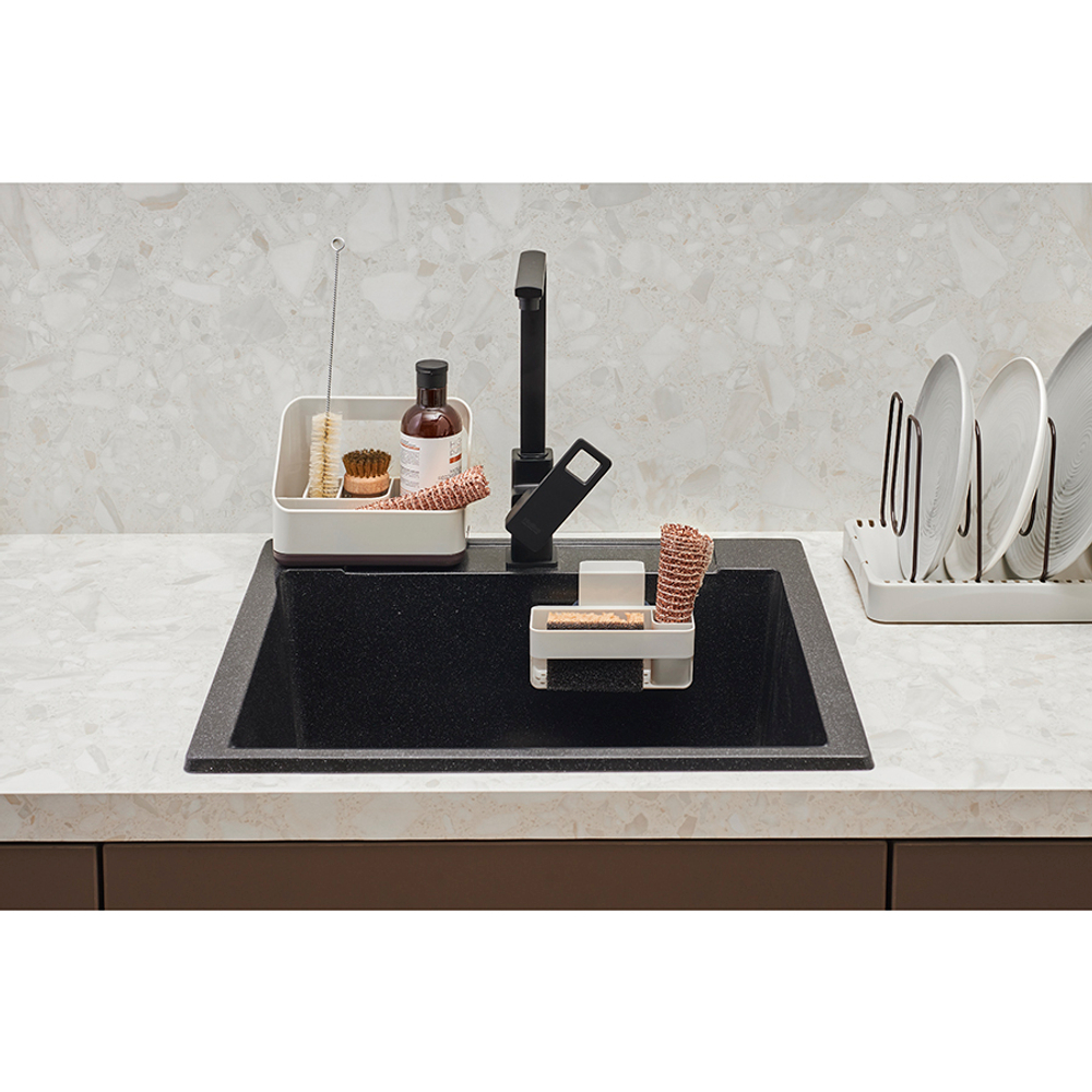 Органайзер для раковины ronja, 19х10,5х14,6 см, светло-серый