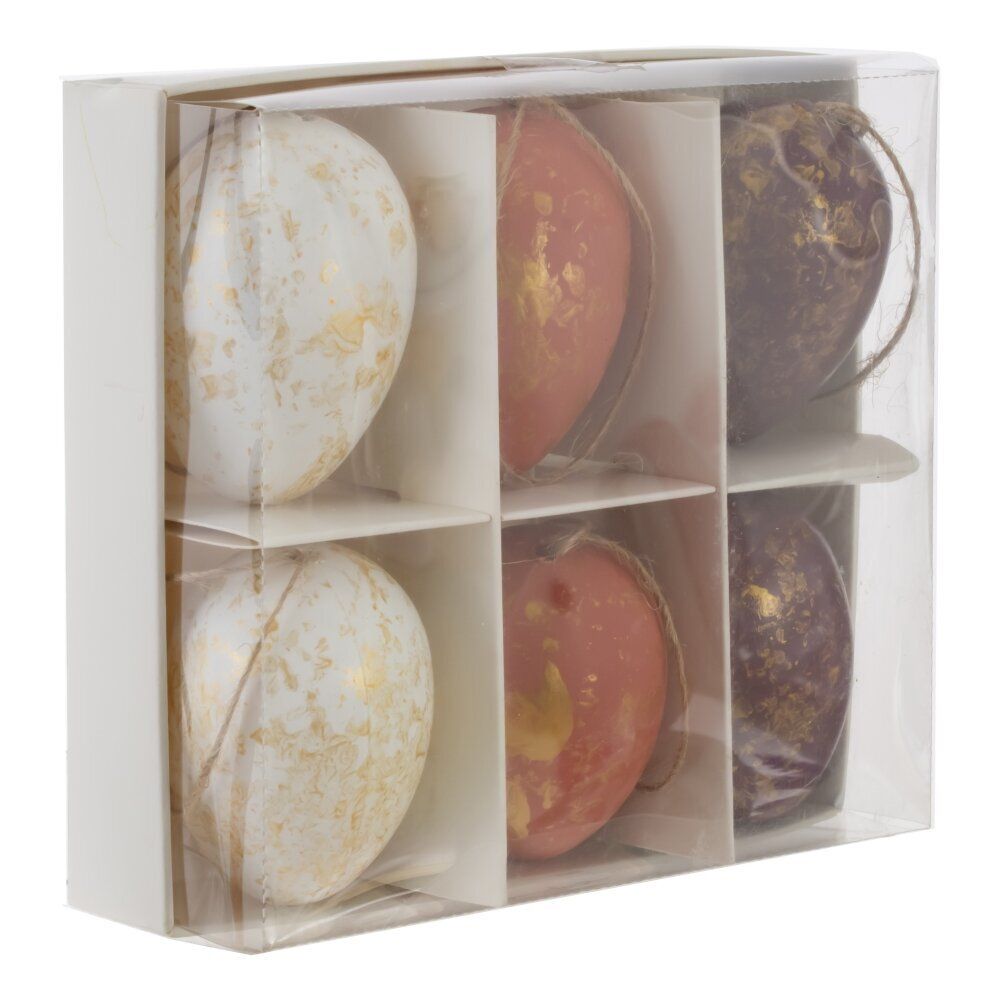 GAEM Набор из 6-ти изделий декоративных подвесных "Яйцо" (4*6,5), L14 W12,5 H4,5 см