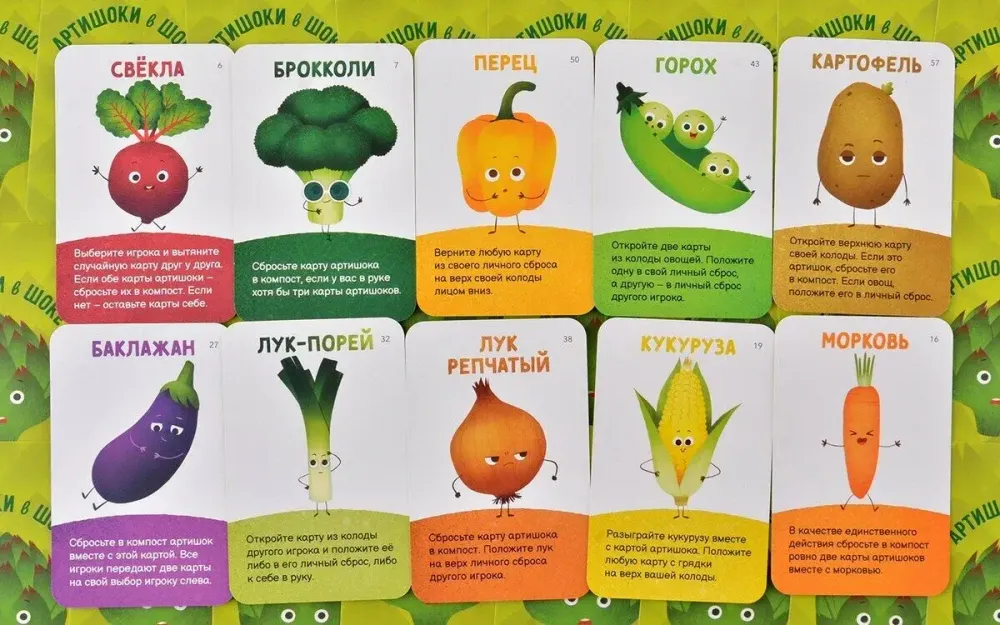 Настолькая игра Артишоки в шоке