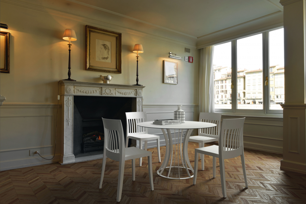 Стол ламинированный обеденный Papatya Onix Round