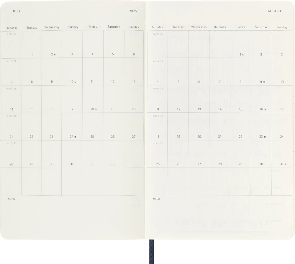 Ежедневник Moleskine (DSB2012DC3) Classic Soft Large 130х210мм 400стр. мягкая обложка синий сапфир