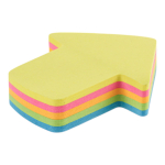 Бумага для записей "Стрелка" с липким краем, 100 листов, в пакете с подвесом