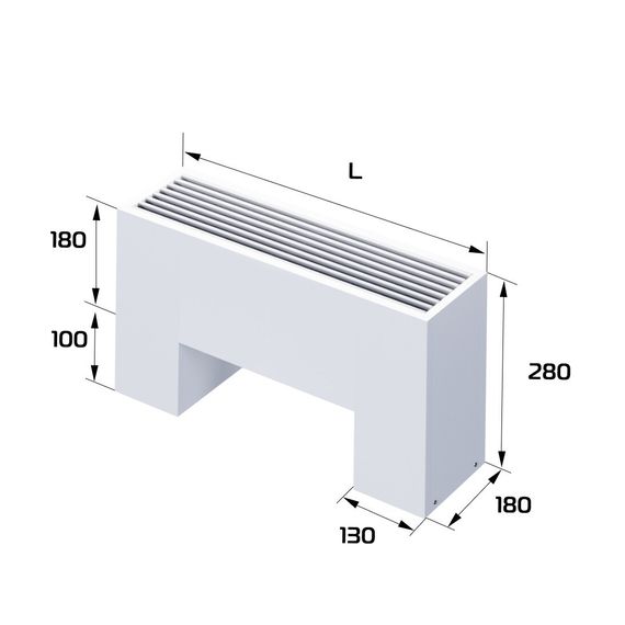 Конвектор напольный Royal Thermo STEP-180/180/600-3-N-WT-LG-NA — (1)