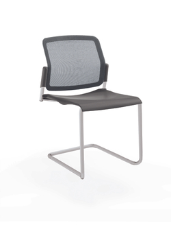 Movie стул на кантилевере со спинкой-сеткой