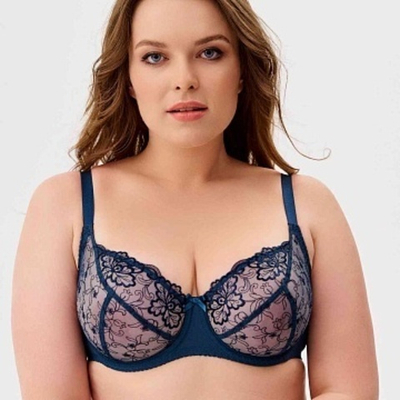 Бюстгальтер Мягкая чашка Синий топаз Беларусь