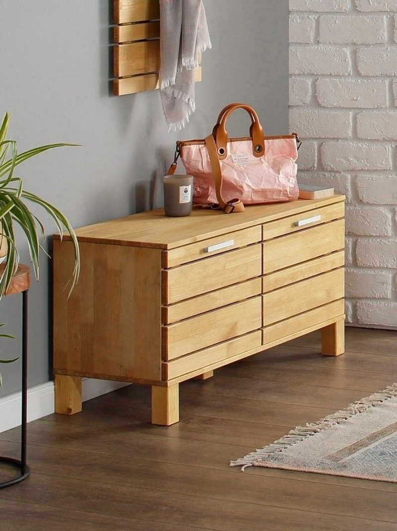 Скамья сундук в прихожую Джосси 2 двери, бежевый