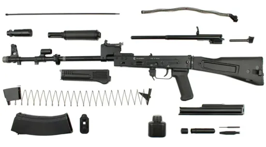 Учебный автомат ММГ АК-74М-М ИЖ-184 калибра 5,45 мм (складной приклад) с полной разборкой, ИЖМАШ Концерн Калашников, макет массо-габаритный.