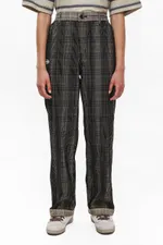 Брюки Velvet Tartan коричневые / черные