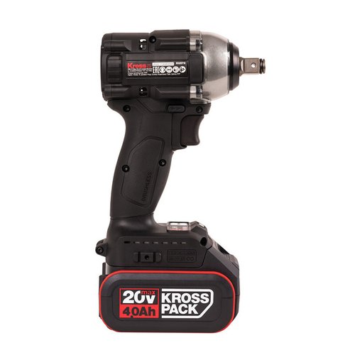 Гайковерт аккумуляторный KRESS KU272.2 20V 4Ач х2, Зу 2А, кейс