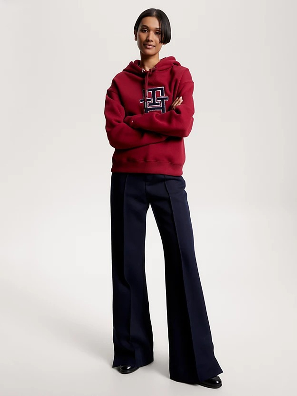 Худи женское TOMMY HILFIGER IMD MORN REG LRG