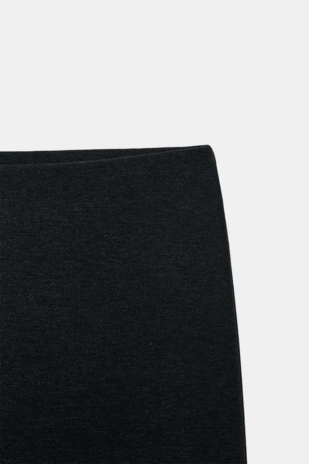 ZARA БРЮКИ FLARE ИЗ ИНТЕРЛОКА, ЧЕРНЫЙ