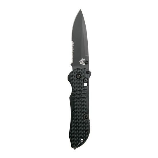 Складной нож Benchmade 917SBK-1901 Triage c клинком из стали CPM-S30V, рукоять G10