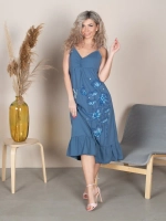 Сарафан длинный летний домашний нарядный