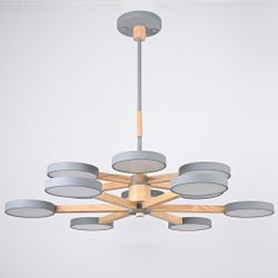 Люстра на штанге TURNA DBL L12 Gray