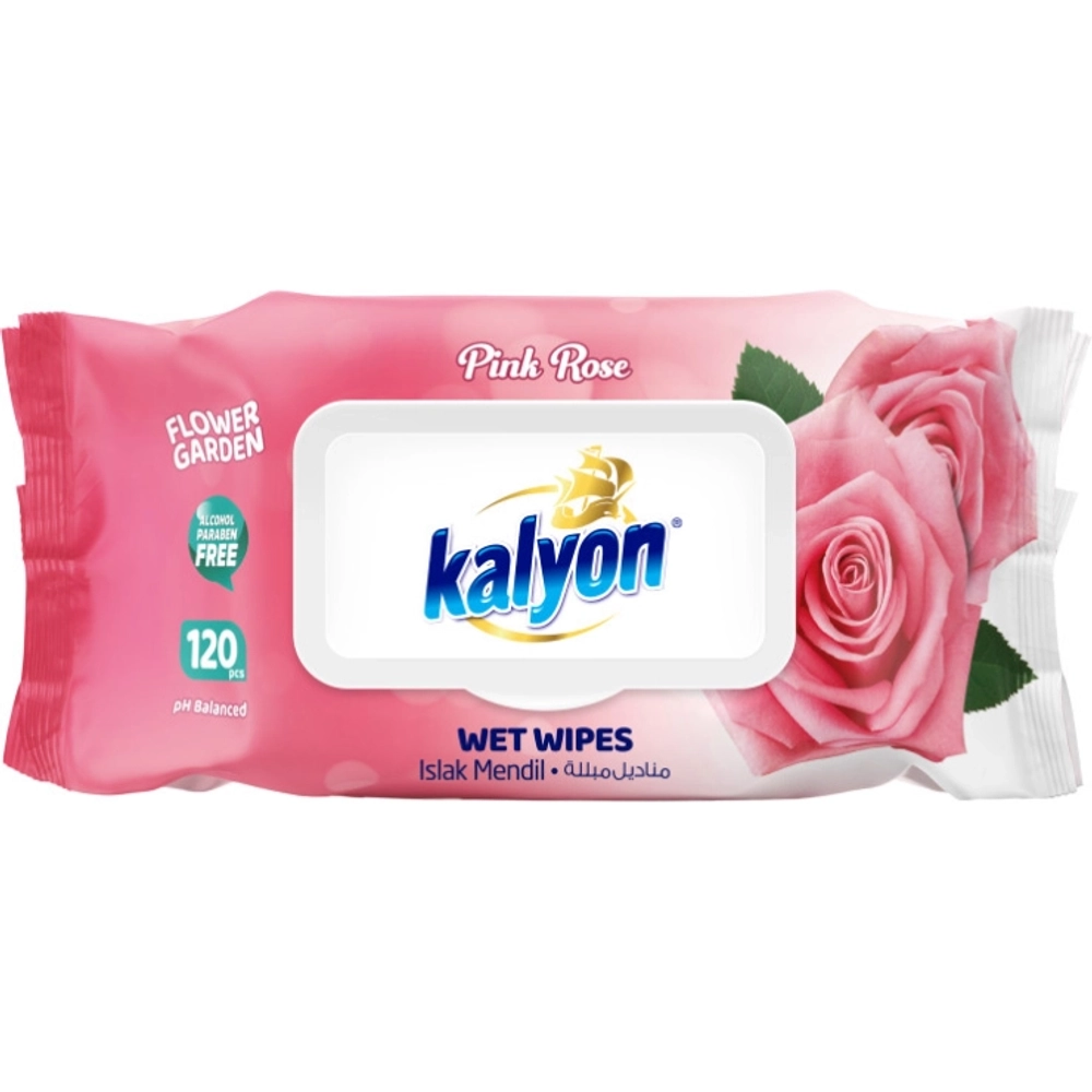 Kalyon Влажные салфетки Pink rose 120шт