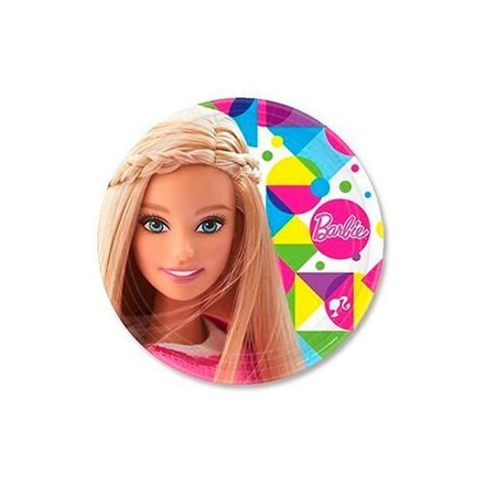Тарелки большие Барби, 8 штук