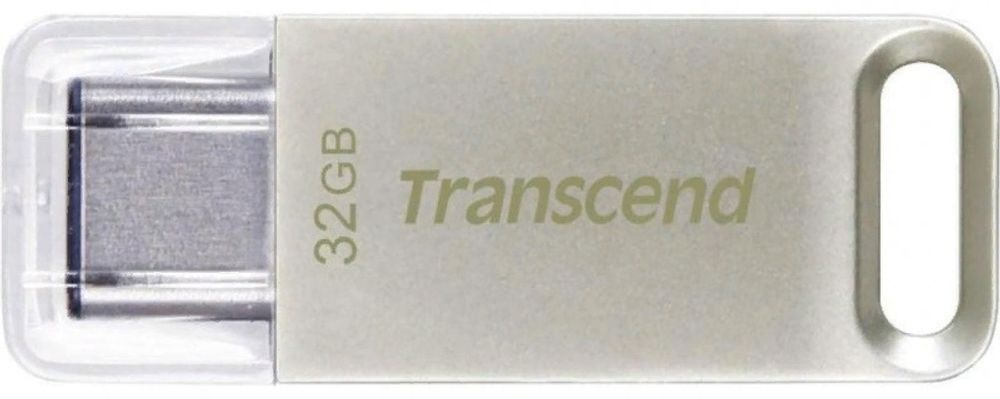 USB Flash карта Transcend TS32GJF850S 32Gb серебристый