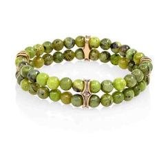 Браслет Всевидящее Око из Бронзы Двойной с серпентином 6 мм