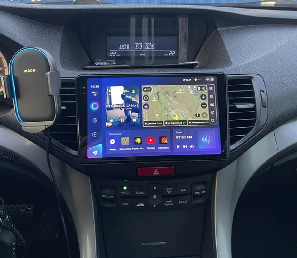 Магнитола для Honda Accord 8 2008-2012 - FarCar DX3236M монитор 9.5" IPS на Android 13, 4+64Гб, CarPlay