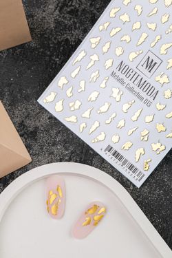 Nogtemoda Наклейки для ногтей Metallic Collection 013