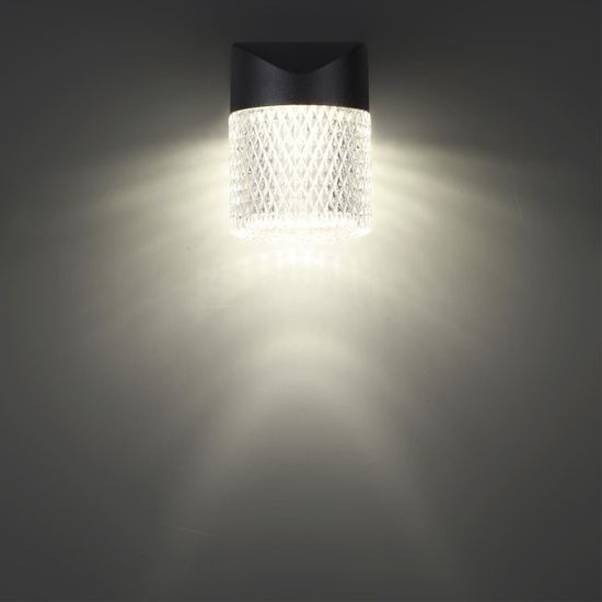 359293 STREET NT24 000 черный Светильник ландшафтный настенный IP65 LED 7W 4000K 175-265V ESTIMA